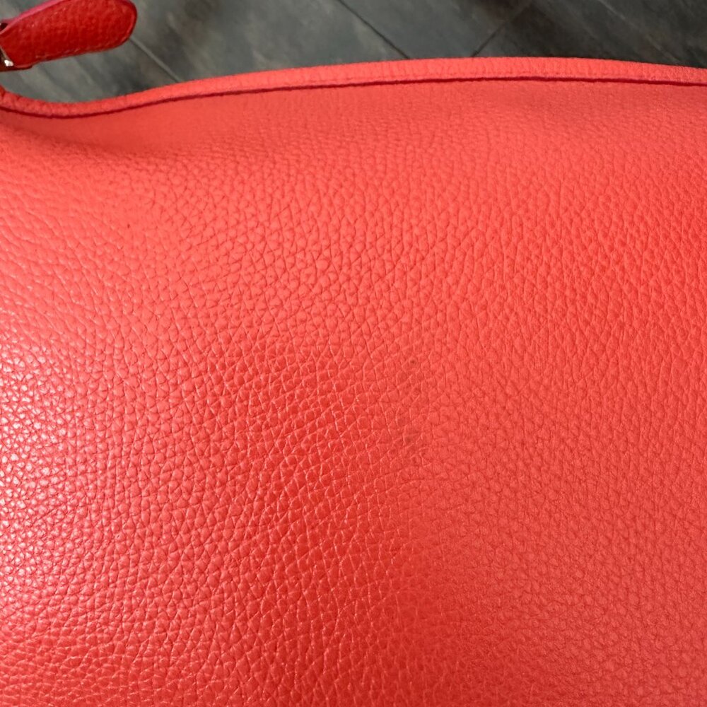 Coach Large Orange-Red Leather Shoulder Bag 35775 - Picture 16 of 16